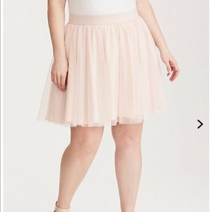 Torrid Blush tulle skirt